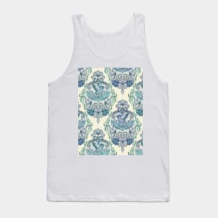 Not Even a Sparrow - hand drawn vintage bird illustration pattern Tank Top